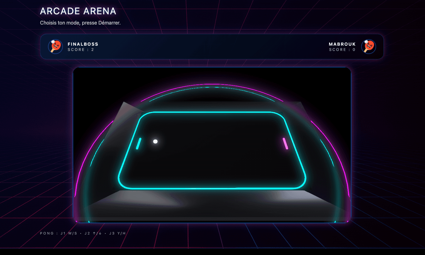 ft_transcendence game interface